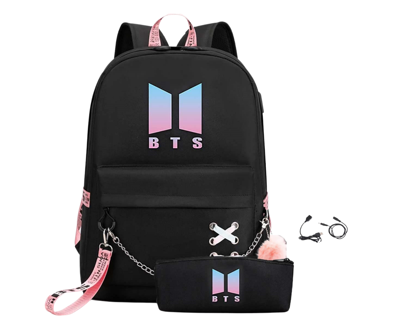 🎒🔥 La Mochila BTS Que Lo Tiene Todo: Estilo, Comodidad y Funcionalidad 💜