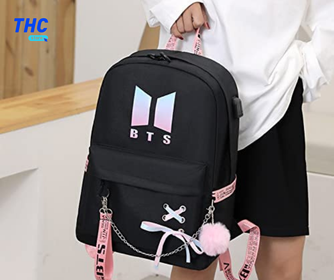 🎒🔥 La Mochila BTS Que Lo Tiene Todo: Estilo, Comodidad y Funcionalidad 💜